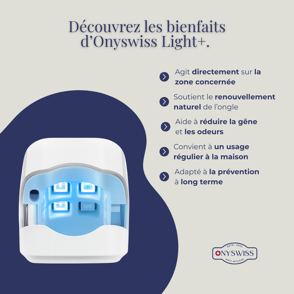 ONYSWISS Light+ – La lumière qui redonne vie et beauté à vos ongles