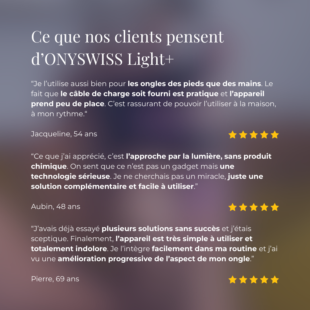 ONYSWISS Light+ – La lumière qui redonne vie et beauté à vos ongles